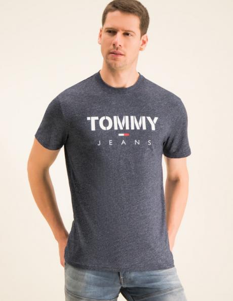 TOMMY JEANS tumši pelēks vīriešu krekls 