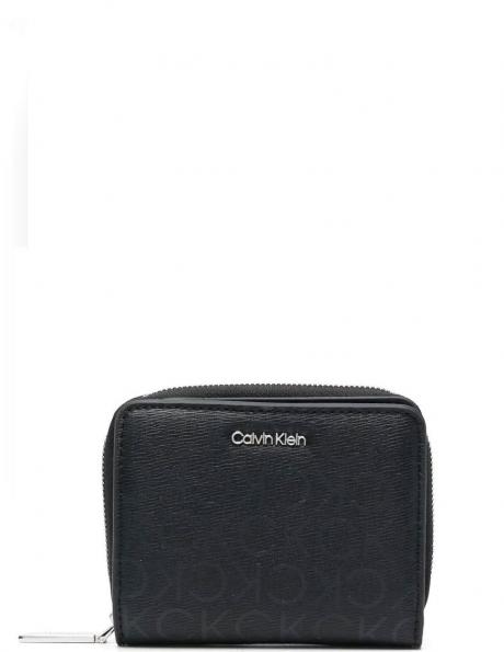 CALVIN KLEIN sieviešu melns maks Must mono wallets 