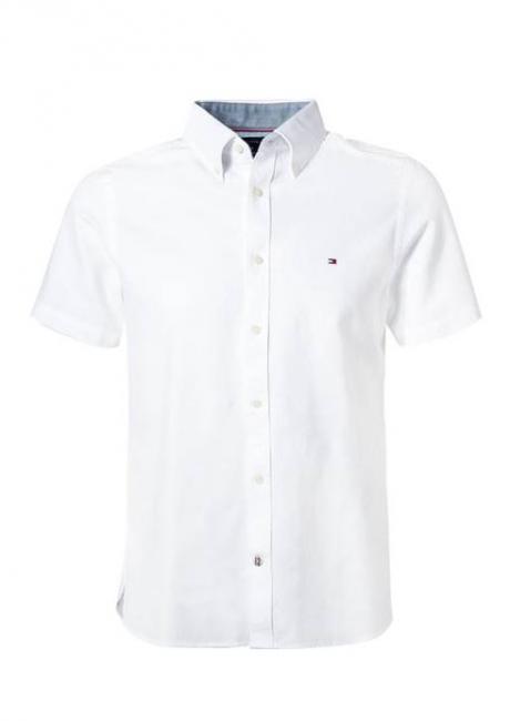 Tommy Hilfiger vīriešu balts krekls COTTON LINEN DOBBY SF SHIRT S/S 