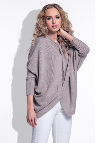 FIMFI sieviešu brūnas krāsas džemperis 