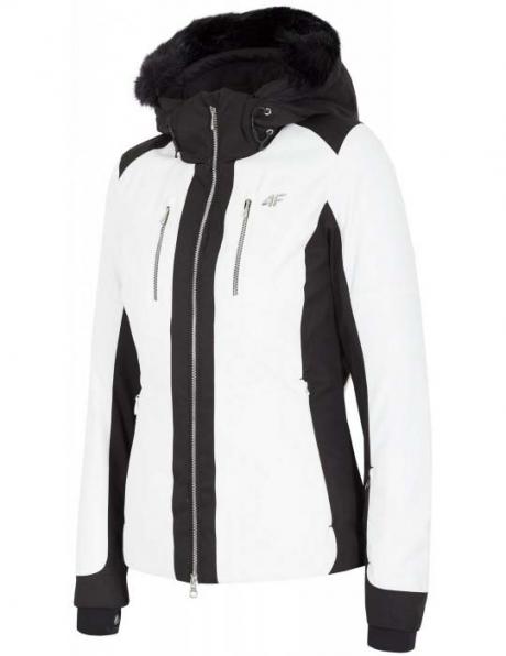 4F sieviešu baltas krāsas slēpošanas jaka 