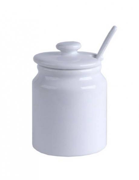 FOOD FOR FUN balts porcelāna cukurtrauks, 180 ml 
