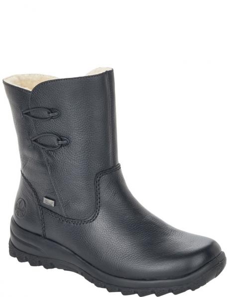 RIEKER zābaki sievietēm, Melna, Ladies mid height boots 