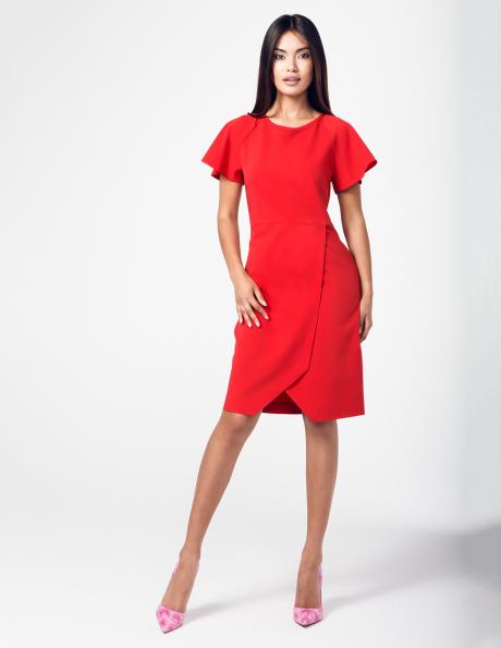 RITA KOSS skaista sarkanas krāsas kleita sievietēm 