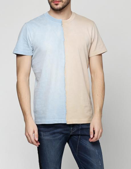 DIESEL zils/smilšu vīriešu krekls  