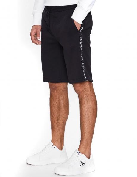 CALVIN KLEIN Jeans vīriešu melni šorti Logo tape hwk short 