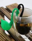 EASY LINE plastmasas tējas sietiņš SWAN zaļš