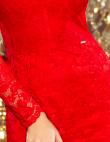 NUMOCO sarkana stilīga kleita