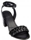 ESPRIT sieviešu melnas sandales ar papēdi