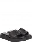 CALVIN KLEIN sieviešu melnas čības Dress flatform slippers