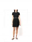 CALVIN KLEIN Jeans sieviešu melna kleita Logo elastic dress