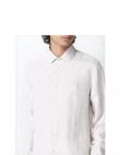 CALVIN KLEIN vīriešu gaišs krekls Linen stripe slim shirt