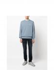 CALVIN KLEIN vīriešu pelēks džemperis Micro logo repreve sweatshirt