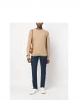 CALVIN KLEIN vīriešu gaišs džemperis Superior wool mouline sweater