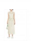 CALVIN KLEIN sieviešu gaiša kleita Tencel sleeveless shirt dress