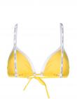 CALVIN KLEIN UW sieviešu dzeltens peldkostīma krūšturis Swim one shoulder top