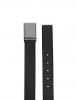 CALVIN KLEIN vīriešu melna josta BEVELED PLAQUE PB 35MM