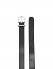 CALVIN KLEIN sieviešu melna josta MUST METAL LOOP RND BELT 25MM