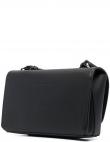 CALVIN KLEIN JEANS sieviešu melna soma pār plecu Minimal mono flap crossbody