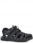 GEOX vīriešu melnas sandales SANDALS STRADA