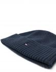 TOMMY HILFIGER vīriešu zila cepure TH FLAG SHORT BEANIE