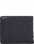 TOMMY HILFIGER vīriešu zils maks Monogram cc and coin wallets