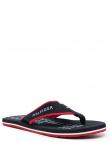 TOMMY HILFIGER vīriešu zilas pludmales čības Sporty beach sandal