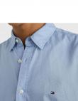 Tommy Hilfiger vīriešu zils krekls NATURAL SOFT MINI PRINT SHIRT