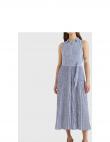 Tommy Hilfiger sieviešu krāsaina kleita PLEATED ITHAKA LONG SHIRT DRESS