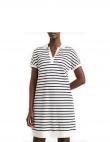 Tommy Hilfiger sieviešu balta kleita RELAXED LYOCELL POLO dress