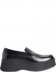 CALVIN KLEIN sieviešu melni loafer stila apavi Pitched loafer