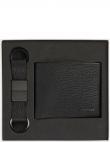 CALVIN KLEIN vīriešu melns maks Minimalism 5cc/keyfob wallets