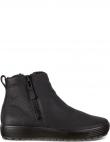 ECCO vīriešu melni zābaki ar siltinājumu Soft 7 trend booties