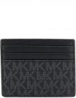 MICHAEL KORS vīriešu melns maks Tall card case