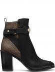 MICHAEL KORS sieviešu melni zābaki DARCY HEELED BOOTIE