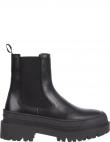 TOMMY JEANS balti sieviešu zābaki Padded flat boot