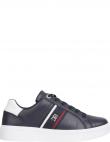 TOMMY HILFIGER sieviešu melni ikdienas apavi Casual cupsole sneaker