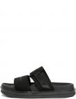 CALVIN KLEIN JEANS čības vīriešiem, Melna, Double bar sandal