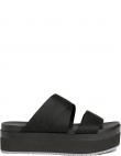 CALVIN KLEIN JEANS čības sievietēm, Melna, Flatform sandal webbing