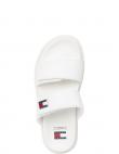 TOMMY JEANS čības sievietēm, Krēmīga/Smilšu, Puffed sandal
