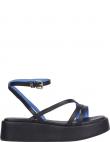 TOMMY HILFIGER sandales sievietēm, Melna, Strap platform sandals