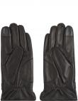 CALVIN KLEIN cimdi vīriešiem, Melna, Leather rivet gloves