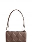 CALVIN KLEIN plecu soma sievietēm, Brūna, Diamond quilt shoulder bag