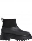 CALVIN KLEIN JEANS zābaki sievietēm, Melna, Flatform rainboot low