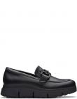 CLARKS loafer stila apavi sievietēm, Melna, Loriini loafers