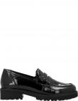 REMONTE loafer stila apavi sievietēm, Melna, Ladies shoes