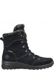RIEKER garie zābaki sievietēm, Melna, Ladies mid height boots