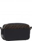 TOMMY HILFIGER plecu soma sievietēm, Melna, Jacquard camera bag