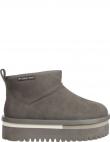 TOMMY JEANS sieviešu zābaki ar apsildi, Pelēka, Flatform boot