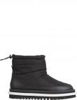 TOMMY JEANS sieviešu zābaki ar apsildi, Melna, Padded flat boot
